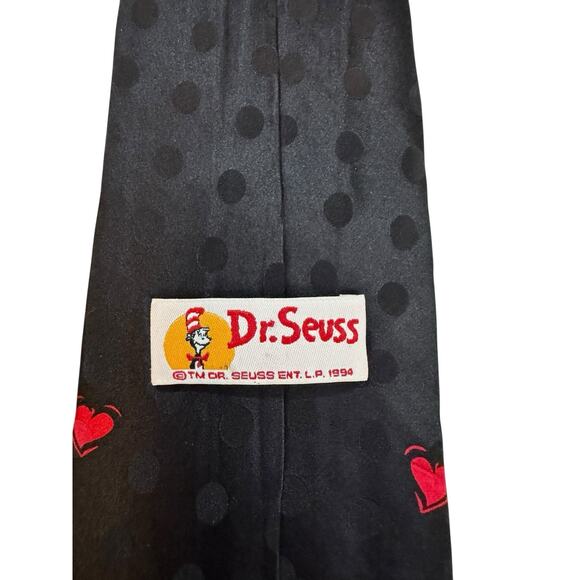 Dr Seuss Green Eggs And Ham Sam I Am Hearts Valentine Novelty Cartoon Necktie - Picture 4 of 9